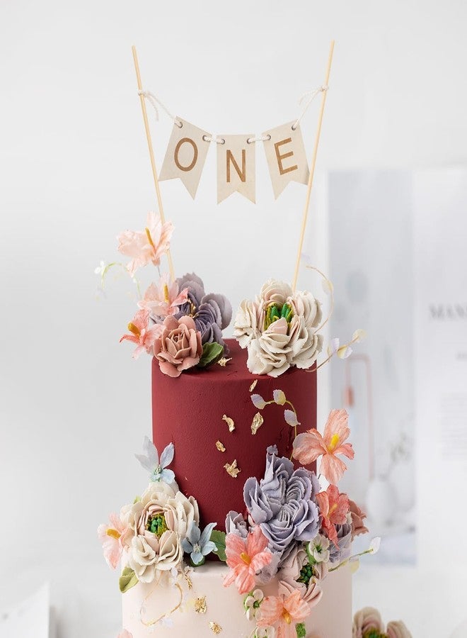SVM CRAFT لافتة تزيين كعكة عيد الميلاد الأولى من الخشب من SVM CRAFT® - زينة كعكة عيد الميلاد الأول - Image 3